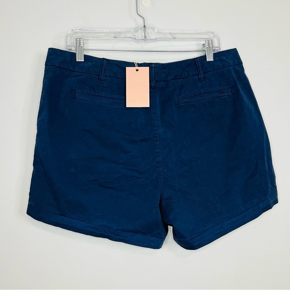 NWT QUINCE BLUE ORGANIC COTTON SHORTS SIZE 14 - Picture 5 of 9
